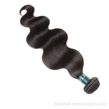 Cheap Sew In Brazilian Body Wave Human Hair Bundles and Frontals, Virgin 9A India Hair Wavy Black Hair Extensions